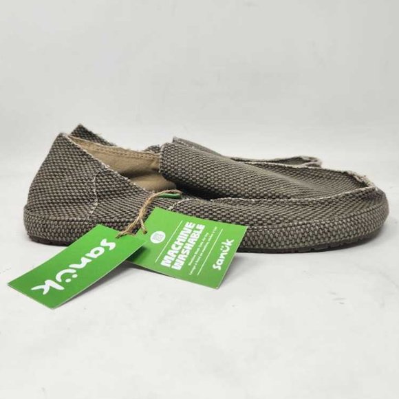 New men\'s 8 Sanuk Rounder slip on shoes in brown main image 4